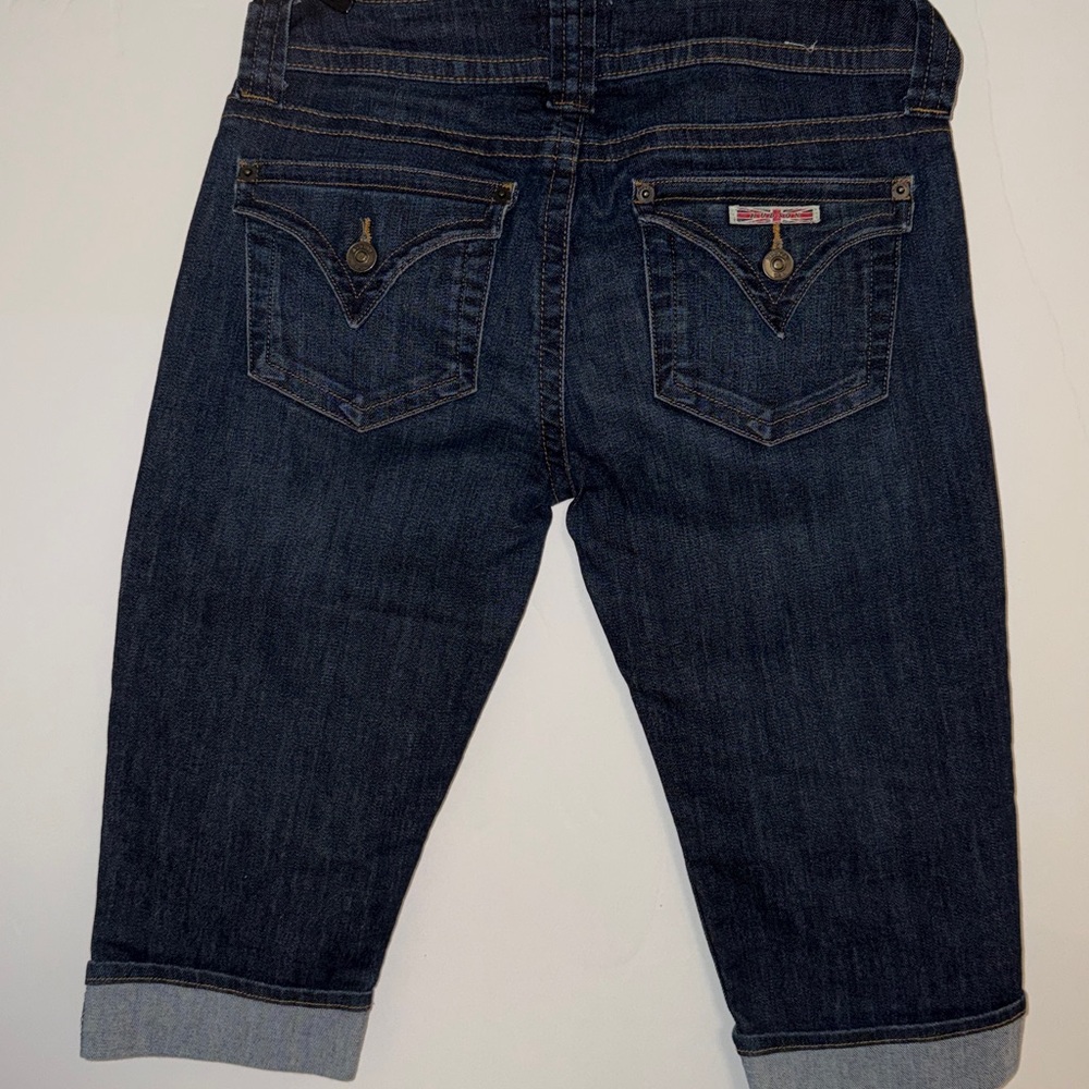HUDSON Womens Malibu Cap Cuffed Low‎ Rise Cropped Capri Jean Shorts Sz 26 NWOT - Picture 4 of 15